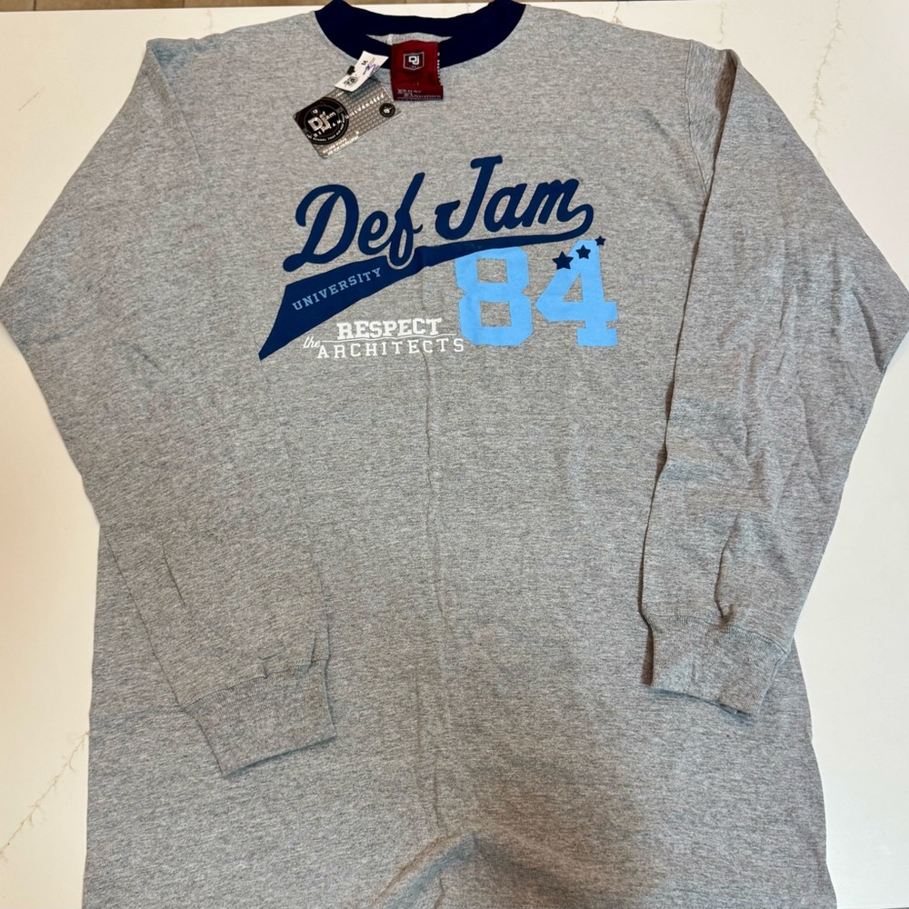 Gray Long Sleeve Tee